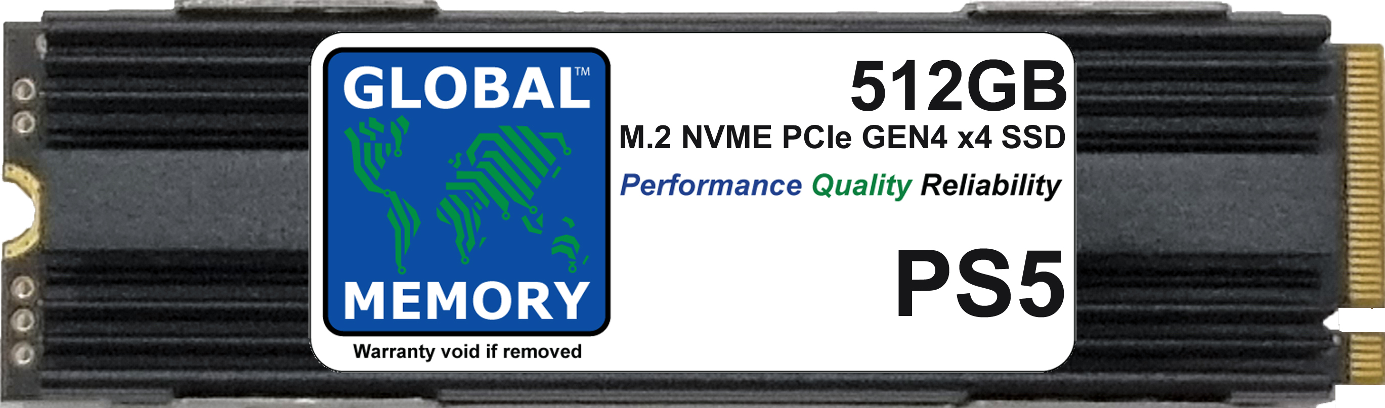 512GB M.2 2280 PCIe Gen4 x4 NVMe SSD WITH DRAM + HEATSINK FOR PLAYSTATION 5 (PS5)